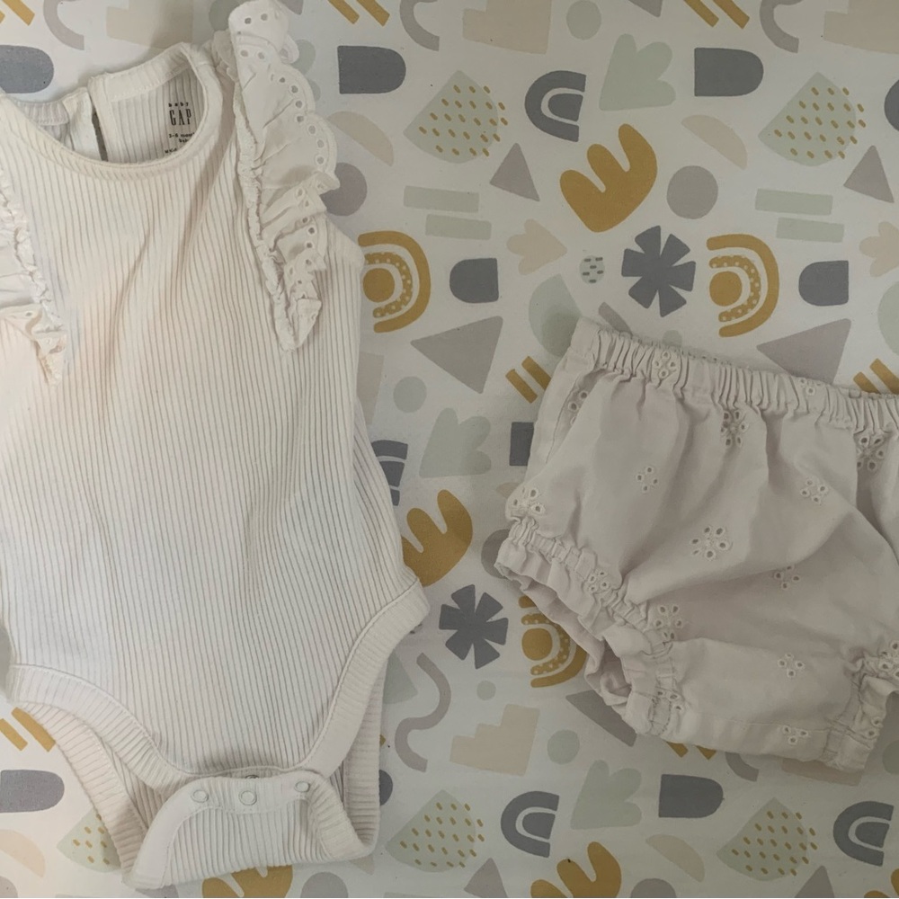 Baby GAP onesie and shorts